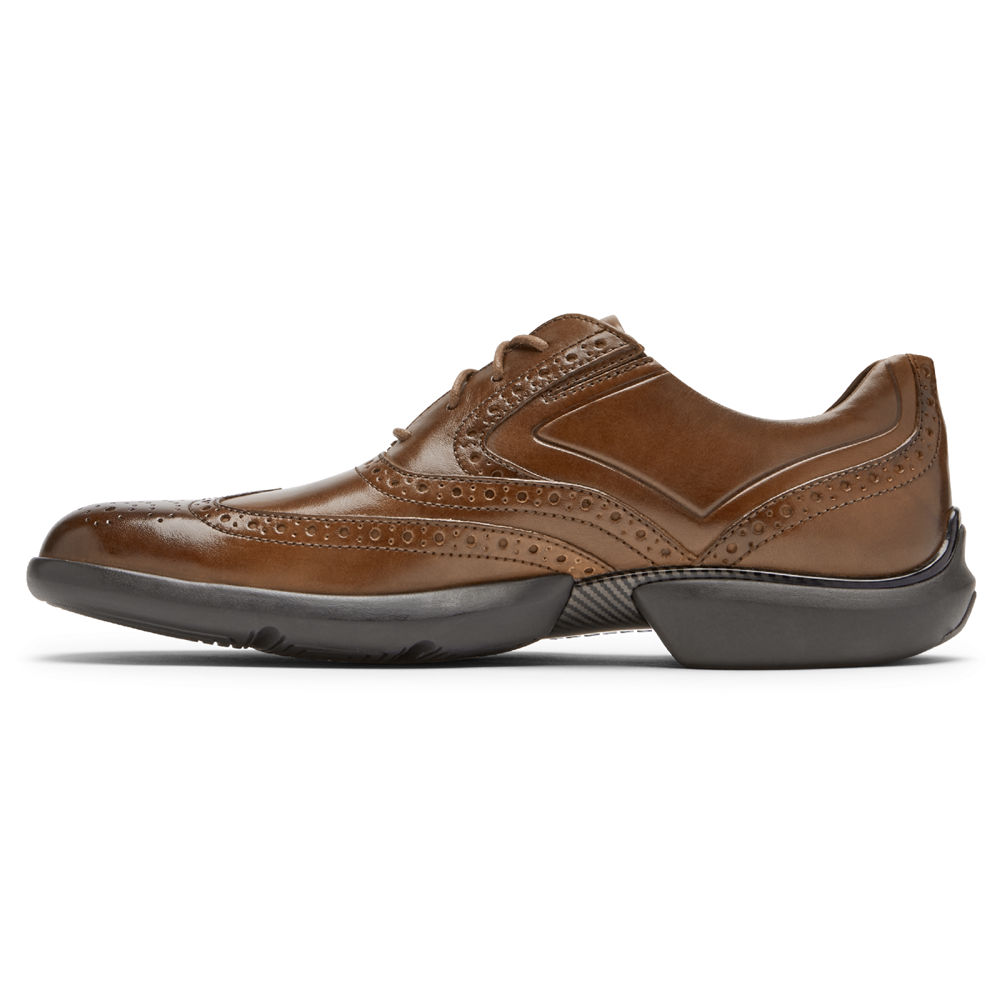 Rockport Mens Total Motion Advance Wingtip - Lace Up Brown - ITZ560847